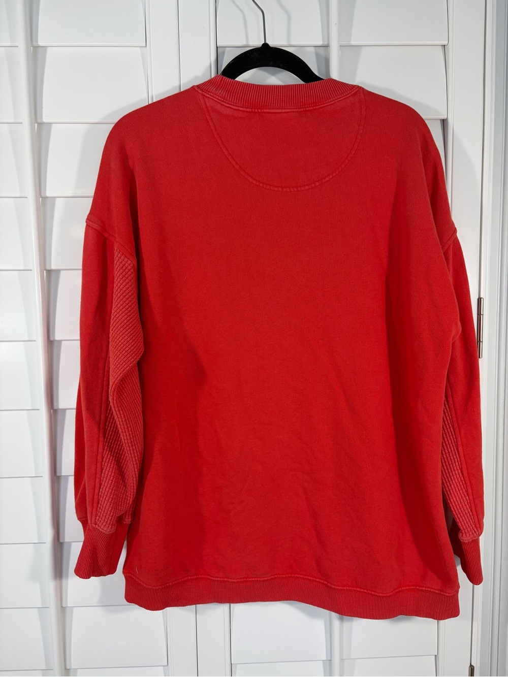 Aerie Getaway Sweatshirt Bright Red (XS) - Picture 7 of 13